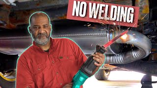 Super Easy MUFFLER REPLACEMENT with NO WELDING [upl. by Hutchinson]