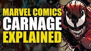 Marvel Comics Carnage Explained  Comics Explained [upl. by Ssenav]