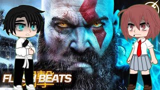 Personagens Aleatórios reagindo ao rap do Kratos Flashbeats [upl. by Patterman]