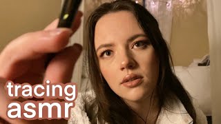 ASMR Tracing and Drawing on your Face cozy personal attention [upl. by Atekahs]