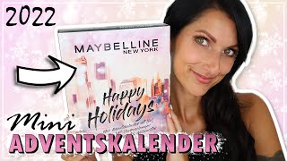 WOW MAYBELLINE ADVENTSKALENDER 2022 Mini Version  UNBOXING  Frühlingsrolina [upl. by Tenej637]