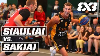 Siauliai vs Sakiai  Game of the Tournament  FIBA 3x3 Hoptrans  Stop1  Full Game [upl. by Aleicarg]