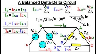 Electrical Engineering Ch 13 3 Phase Circuit 25 of 53 A Balanced DeltaDelta Circuit [upl. by Mirilla]