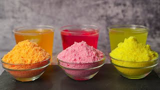 Homemade Drinking Powder  3 Flavor Instant Tang Recipe  Yummy [upl. by Ojibbob]