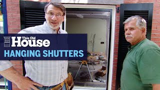 How to Hang New Shutters  This Old House [upl. by Yereffej]