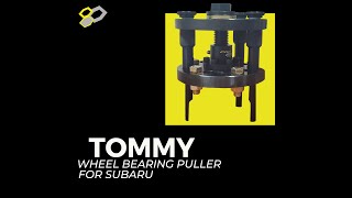 Tommy Subaru Wheel Bearing Puller in action [upl. by Zoa523]