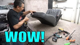 HOW THE PROS MAKE CUSTOM CAR SEATS [upl. by Akinat]