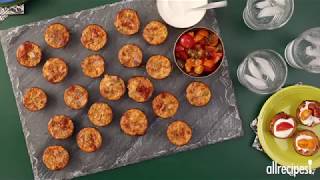 How to Make Marvelous Mini Mexican Quiches  Appetizer Recipes  Allrecipescom [upl. by Hui]