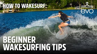 How to Wakesurf  Beginner Wakesurfing Tips [upl. by Atillertse]