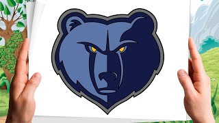 🆕How To Draw Memphis Grizzlies Logo  Memphis Grizzlies Logo Drawing Must Watch [upl. by Hawthorn766]