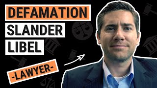 Defamation Slander amp Libel Explained by an Employment Lawyer [upl. by Layor666]