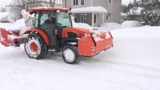 KUBOTA L6060 AVEC GRATTE COTECH F4INV [upl. by Einnoj]