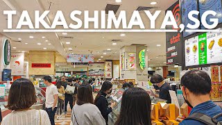 SUPER CROWDED at Takashimaya Food Hall Orchard Road  Singapore Walking Tours [upl. by Lezned]