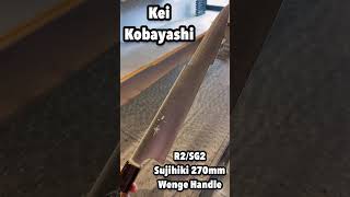 【Kei Kobayashi】R2SG2 Sujihiki Japanese Knife 270mm Wenge Handle [upl. by Enerehs]