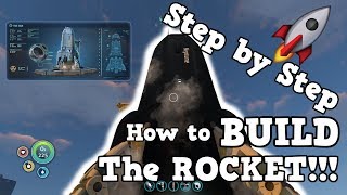 SUBNAUTICA HOW TO BUILD THE NEPTUNE ESCAPE ROCKET  STEP BY STEP [upl. by Edouard]