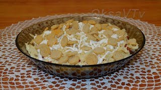 Салат из говядины с сухариками Beef salad with crackers [upl. by Merriman]