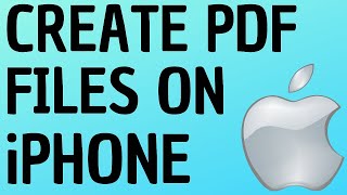 How to Create PDF Files on iPhone and iPad  Print to PDF [upl. by Enohpesrep]