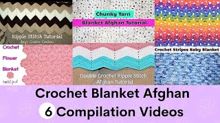 Crochet Blankets and Afghans Tutorials  StepbyStep Guide [upl. by Andrea655]