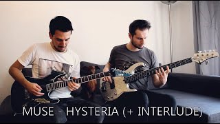 MUSE  Interlude  Hysteria GUITAR amp BASS COVER [upl. by Yumuk594]