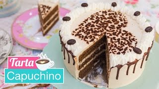 Tarta Capuchino  Cappuccino Cake  Quiero Cupcakes [upl. by Aleicarg]