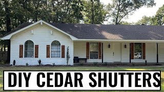 DIY CEDAR SHUTTERS  Easy 30Minute Project [upl. by Shiller]