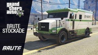 GTA V  Brute Stockade  Online Supply Mission [upl. by Ahseuqal]