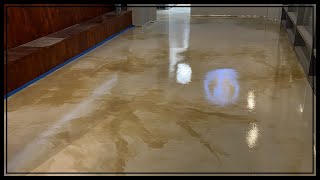 Tile to Epoxy Floor TRANSFORMATION [upl. by Aitercul111]