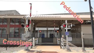 Pedestrian Walkway Railroad Crossings Compilation Part 1 [upl. by Akirea]