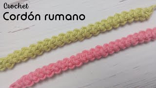 Cordón rumano a crochet [upl. by Ravaj]