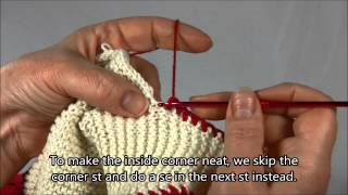 Crochet Edging for Knitted Items [upl. by Leanard]