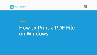 How to Print a PDF File on Windows [upl. by Namref]