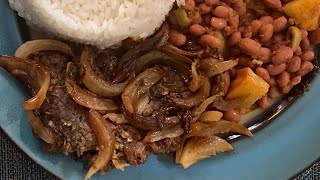 Bistec Encebollado — How to Cook it Tender Puerto Rican Cube Steak with Onions [upl. by Ellery]