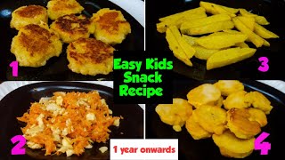 കുട്ടികൾക്കായി 4 Quick amp Easy Kids Snacks Recipes  Healthy Snacks For KidsNeethus172 [upl. by Donnamarie]