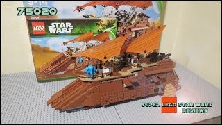 Lego Star Wars 75020 Jabbas Sail Barge Review [upl. by Libre228]