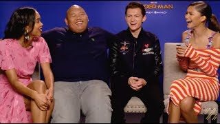 Watch Z Interview Her SpiderMan CoStars [upl. by Drida]