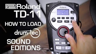 Roland TD11 kit loading tutorial for drumtec Sound Editions [upl. by Icram]