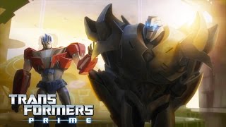 Transformers Prime  The Origin Story of Optimus Prime amp Megatron  Transformers Official [upl. by Ilajna519]