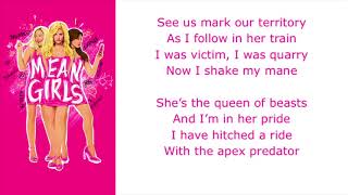 Apex Predator Lyrics  Original Broadway Cast of Mean Girls [upl. by Frederico]