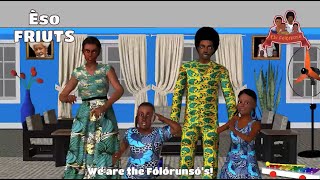 Ebi Folorunso Episode 2 Eso Fruits A Yoruba cartoon for kids [upl. by Nibla]