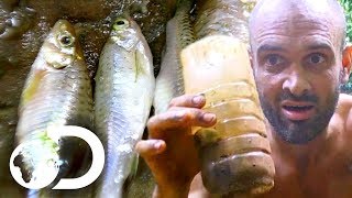 How To Use Your Faeces to Catch Fish  Marooned with Ed Stafford [upl. by Anaig922]