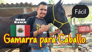 COMO HACER UNA GAMARRA PARA CABALLO [upl. by Bullion]