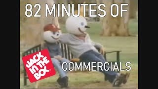 82 MINUTES OF JACK IN THE BOX COMMERCIALS [upl. by Melmon]