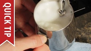 How to AutoFroth Milk for Lattes [upl. by Lledal125]