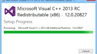 How to Download and Install Visual C Redistributable Packages for Visual Studio 2013 [upl. by Aciretehs51]