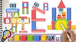 Make Block Letters amp KABOOM it with Pango Stacking Cube Puzzles [upl. by Barbur]