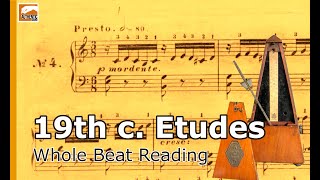 Carl Czerny Etude Op 299 No4 School of Velocity  Whole Beat Metronome Reconstruction [upl. by Nirtiak]