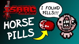 All Horse PillsGiant Pills With Sound  The Binding of Isaac Repentance [upl. by Joell]