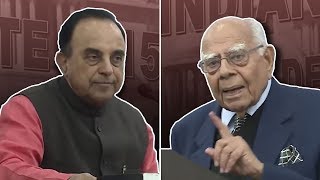 Throwback Subramanian Swamy and Ram Jethmalani debate abrogating Article370 [upl. by Straub115]