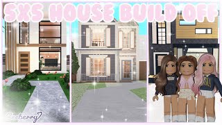 Bloxburg  5x5 House Build Off with Amberry and Phoeberry [upl. by Nine37]