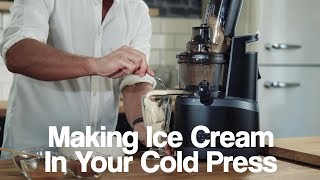 How To Make Ice Cream in your Juice Master Cold Press Juicer [upl. by Beret]